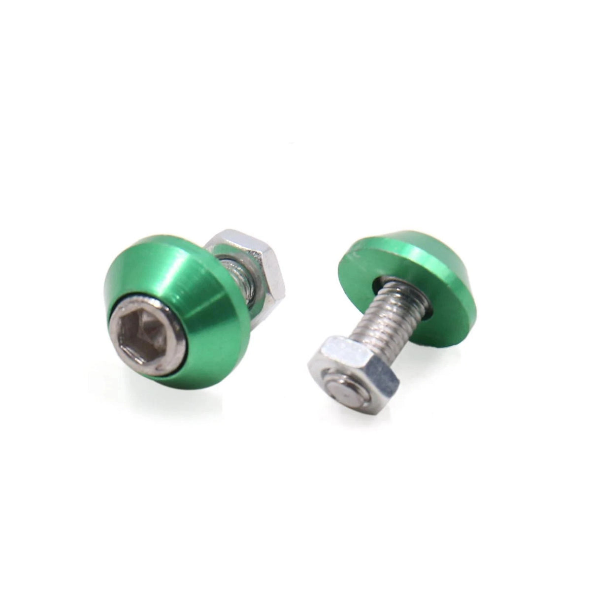 Windscreen / 4Pcs / License Plate Bolts Screws for Universal Green Metal Motorcycle