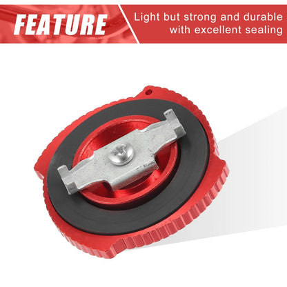 Red Engine Oil Filler Cap Cover for Mitsubishi Outlander Lancer Galant (2003-2023)
