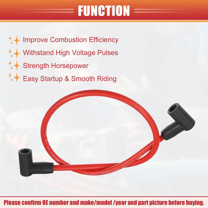 9 Pcs Spark Plug Wire Ignition Coil Cable for Chevrolet SBC BBC Engines