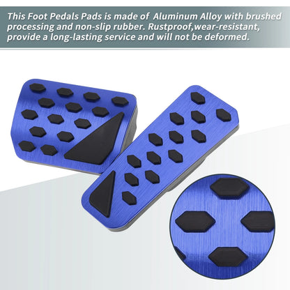 2 x Auto Foot Pedal Pads Covers for Jeep Grand Cherokee (2022-2025) Blue