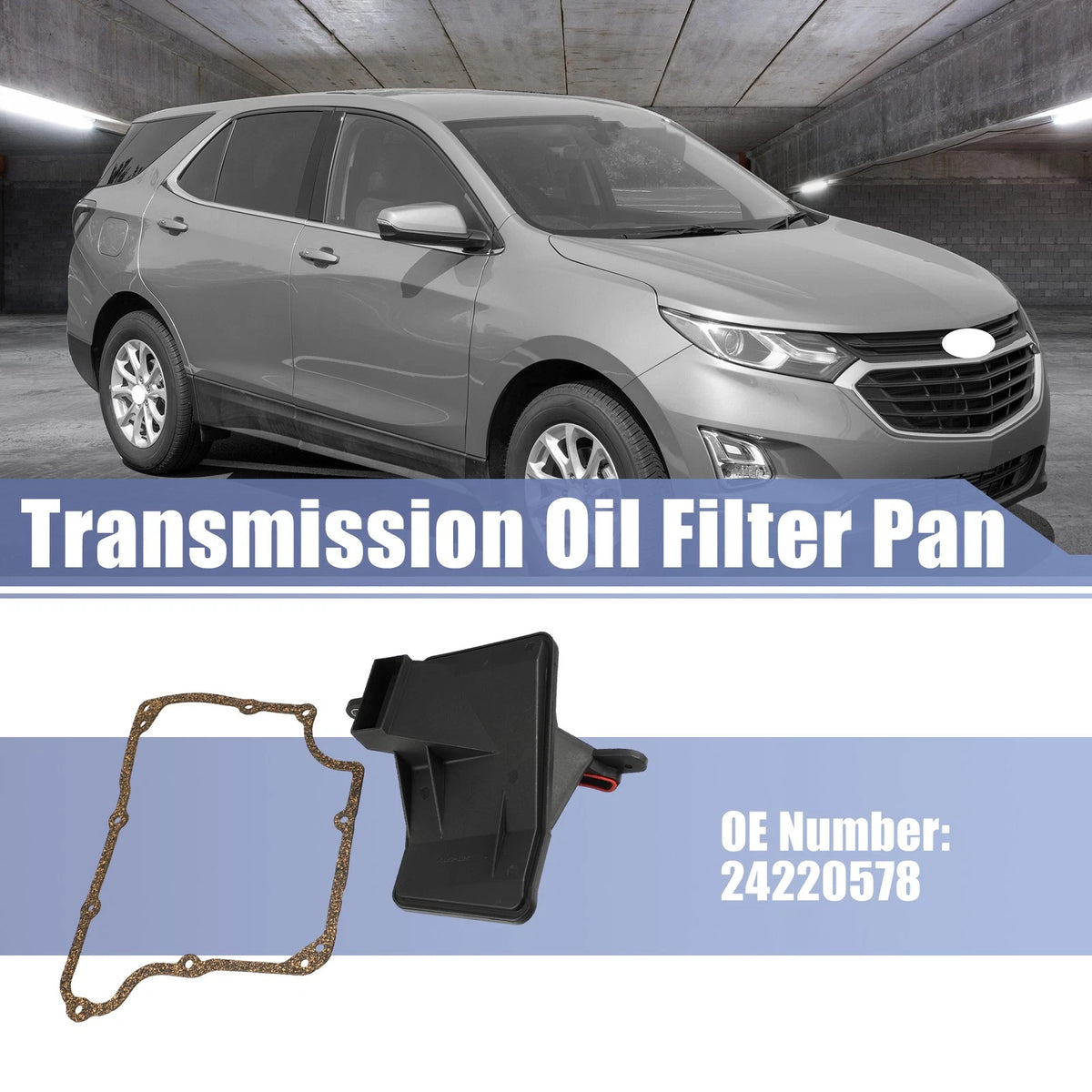 Set 1 Transmission Filter Oil Pan Gasket Set for Chevrolet Equinox