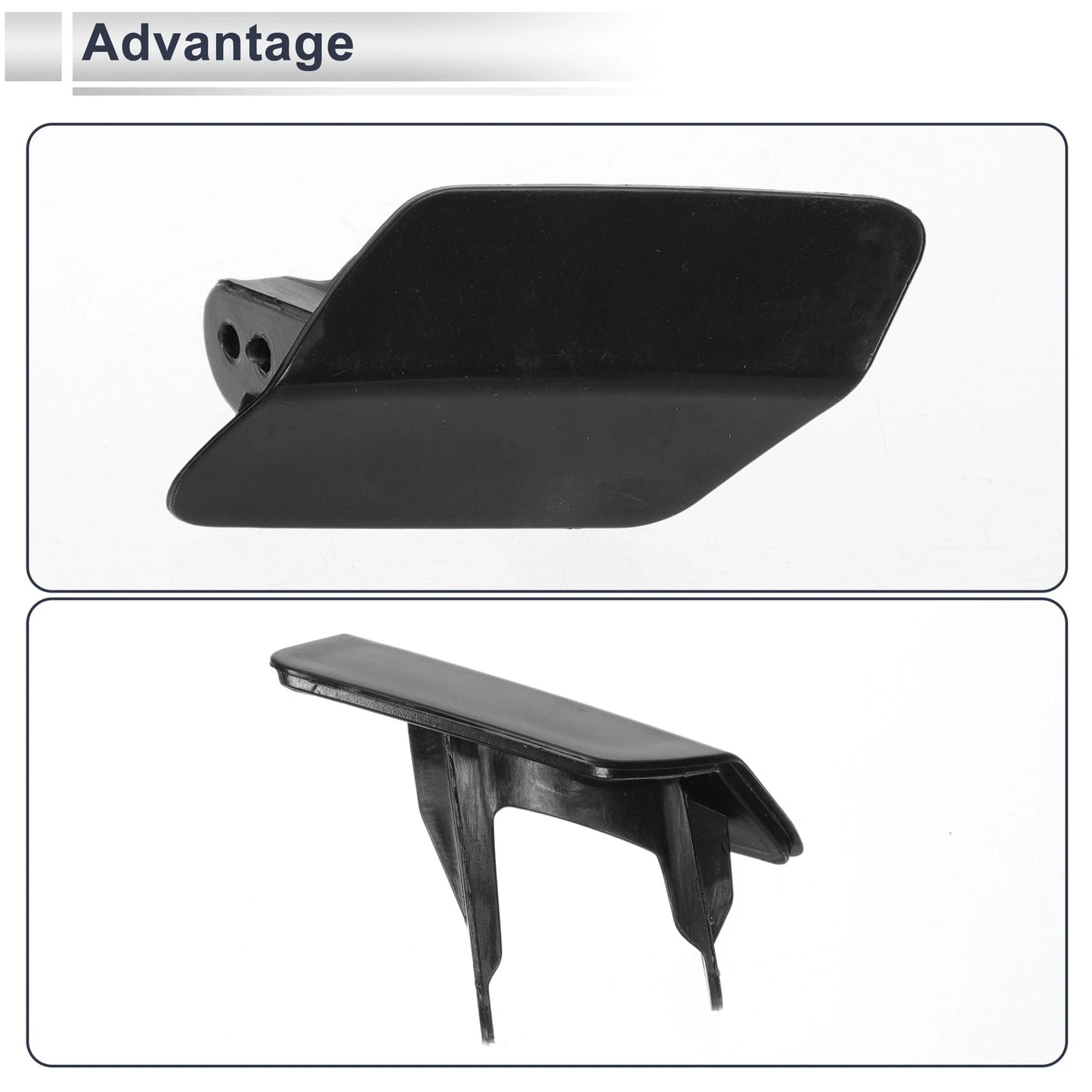 Front Left Bumper Headlight Washer Nozzle Cover for BMW 320i (Unpainted)