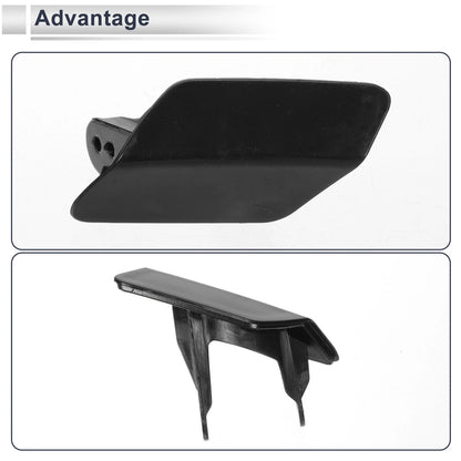 Front Left Bumper Headlight Washer Nozzle Cover for BMW 320i (Unpainted)