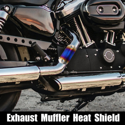 Set 5.63'' Exhaust Muffler Pipe Protector for Universal Motorcycle