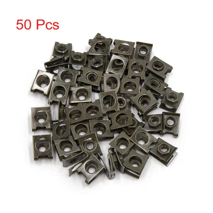 50 x U Nuts / M6x1.0 / Dark Green Fairing Clip Speed Fastener for Motorcycle