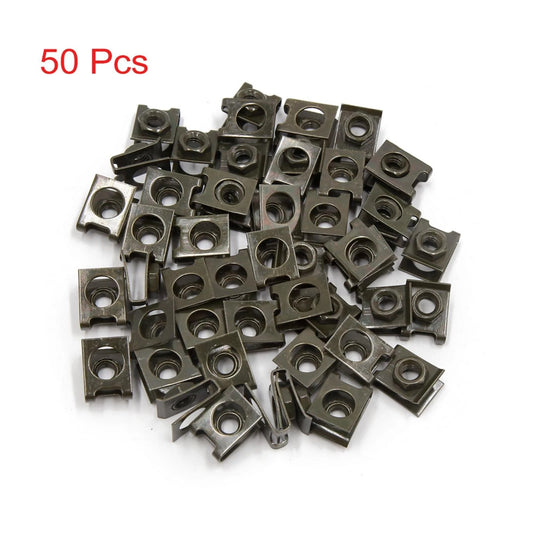 50 x U Nuts / M6x1.0 / Dark Green Fairing Clip Speed Fastener for Motorcycle