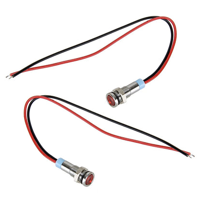 Ultra Small Red LED Brake & Running Tail Lights for Cafe Racer Motorcycle