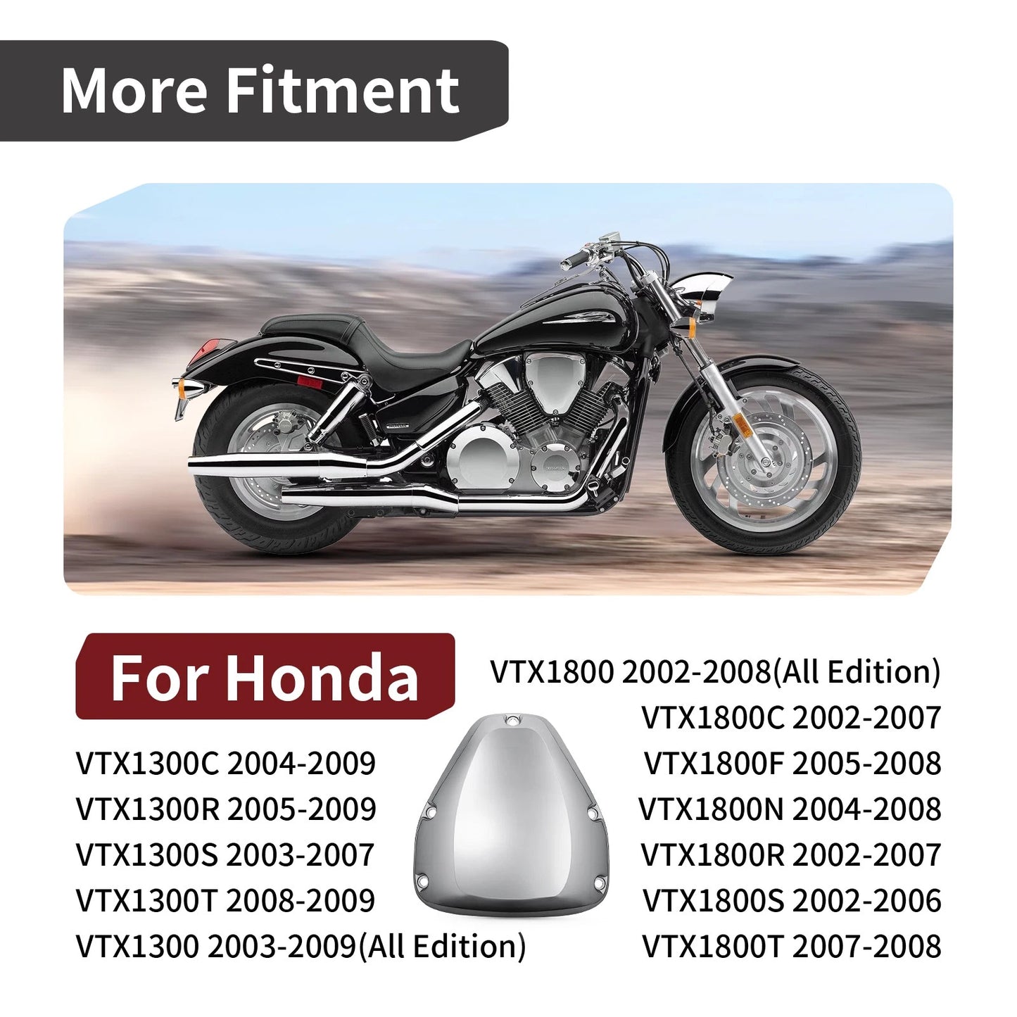 Air Cleaner Box Cover for Honda VTX1300/VTX1800 (2002-2009)