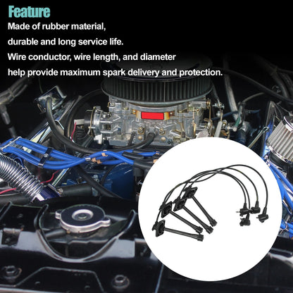 4pcs Spark Plug Ignition Wires for Toyota Camry DLX, LE, XLE 2.2L L4 (1992-1996)