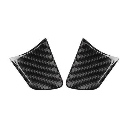 Carbon Fiber Steering Wheel Panel Cover Trim for Audi A6 A7 (2012-2018)