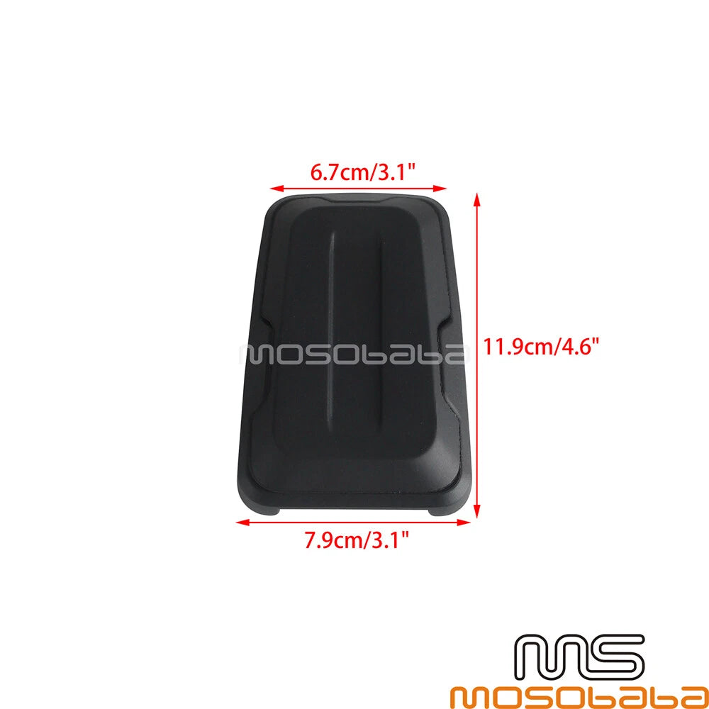 Silver Non-Slip Gas Brake Foot Pedal Pad Cover for Harley CVO Street