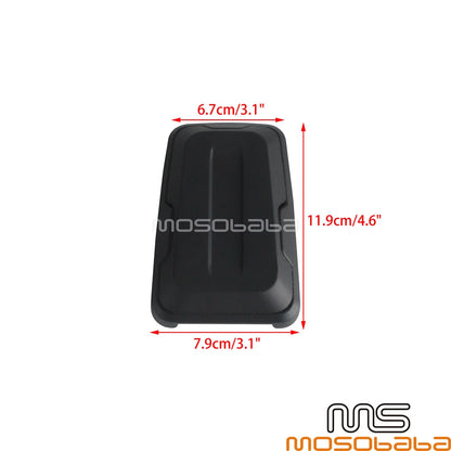 Silver Non-Slip Gas Brake Foot Pedal Pad Cover for Harley CVO Street