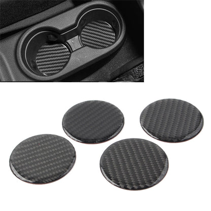 4 x Car Water Cup Holder Mat Cover Trim for Jeep Wrangler (2007-2017)