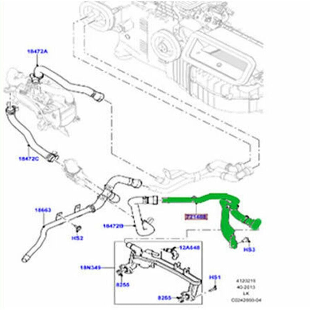 Water Pipe Male Thread End Cap for Land Rover Discovery Sport (2015-2023)