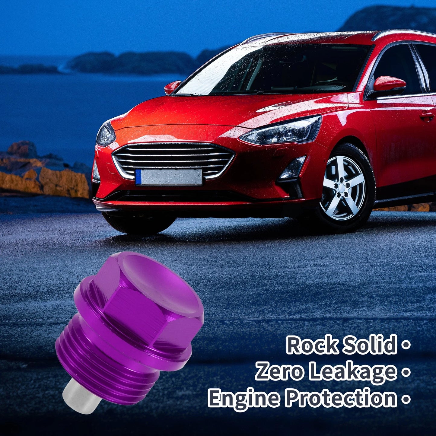 M20x1.5 Engine Oil Drain Plug with Gasket Set for Car Motorcycle Boat Purple