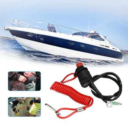Safety Outboard Kill Switch Replacement Set for OMC/Mercury/BRP Boats