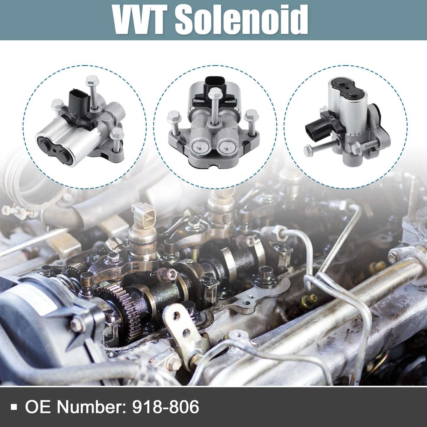 Engine Oil Control Valve Timing VVT Solenoid Set for Chevrolet