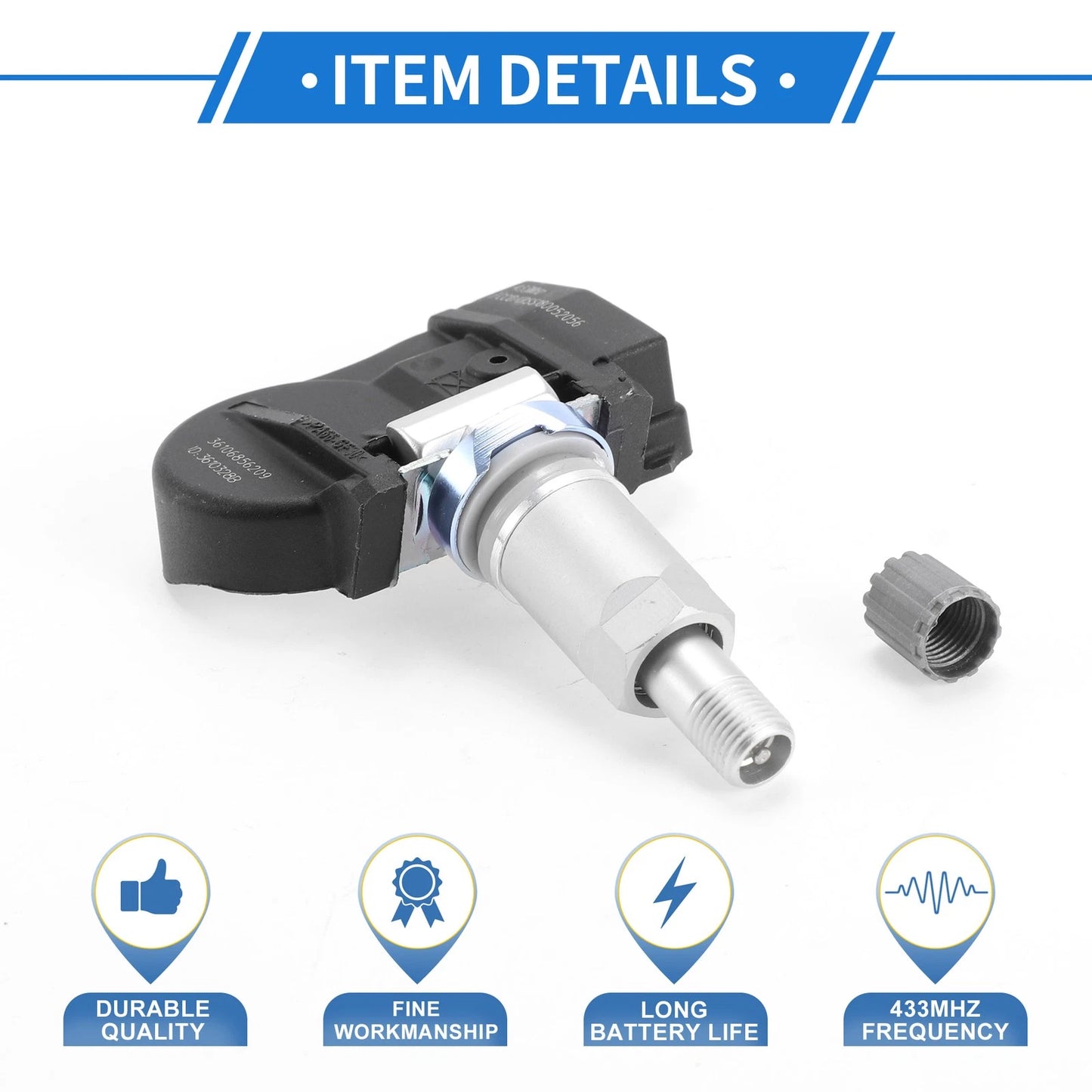 Tire Pressure Sensor 433MHz for BMW 220i (2014-2020) 1 Pc