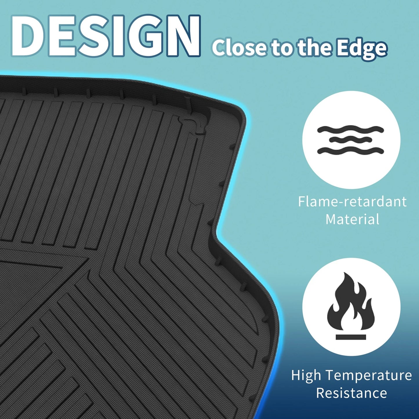 Flat Face Cargo Liner Rear Trunk Mat for Honda Civic (2016-2021) 1 Pc