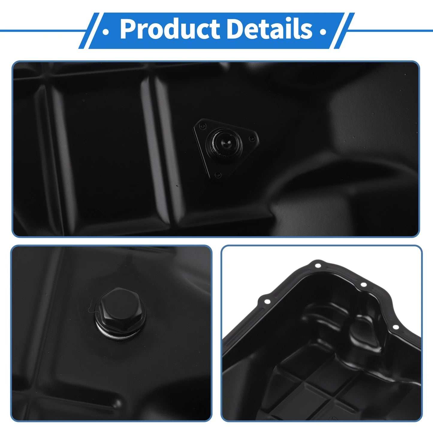 Engine Oil Pan for Jeep Grand Cherokee Aluminum Alloy Black (2010-2013)