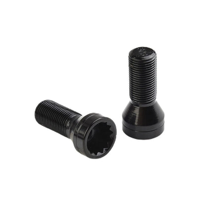 Wheel Locking Bolts 4pc LUG NUTS Silver Stainless Steel