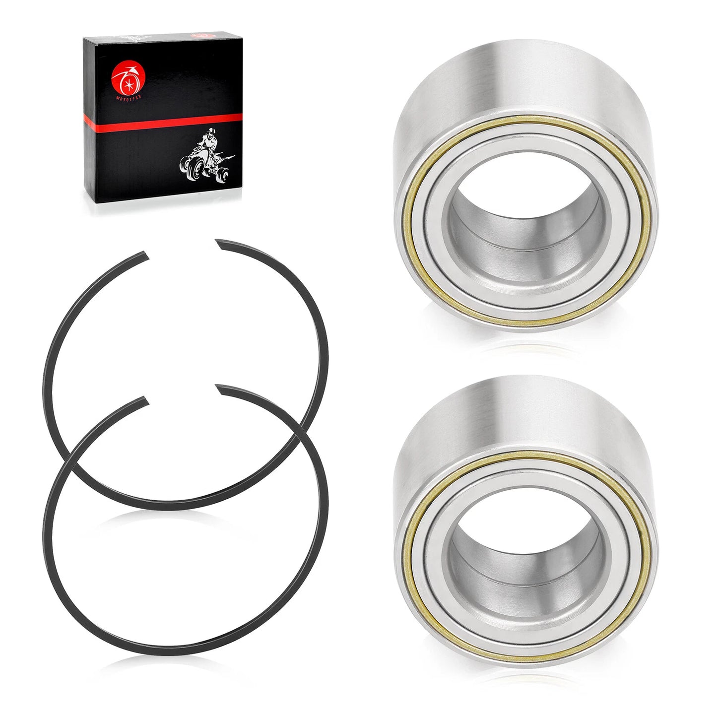 4 x Front & Rear Wheel Bearing & Circlip for Can-Am Maverick X3 MAX (2017–2023)