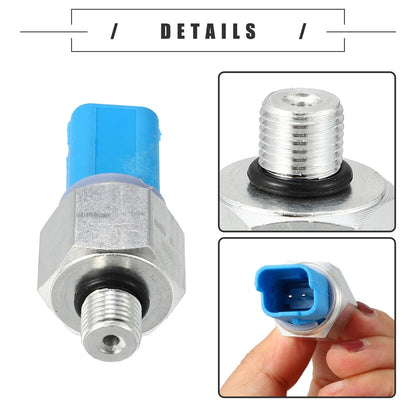 Engine Oil Pressure Sensor for Ford Mondeo Mk4 (2007-2014) Metal Blue Silver Tone