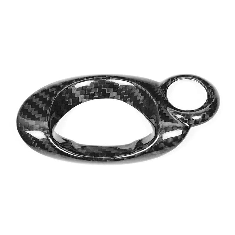 Carbon Fiber Engine Start Stop Key Panel Cover Trim for Mini Cooper R55 R56 R58