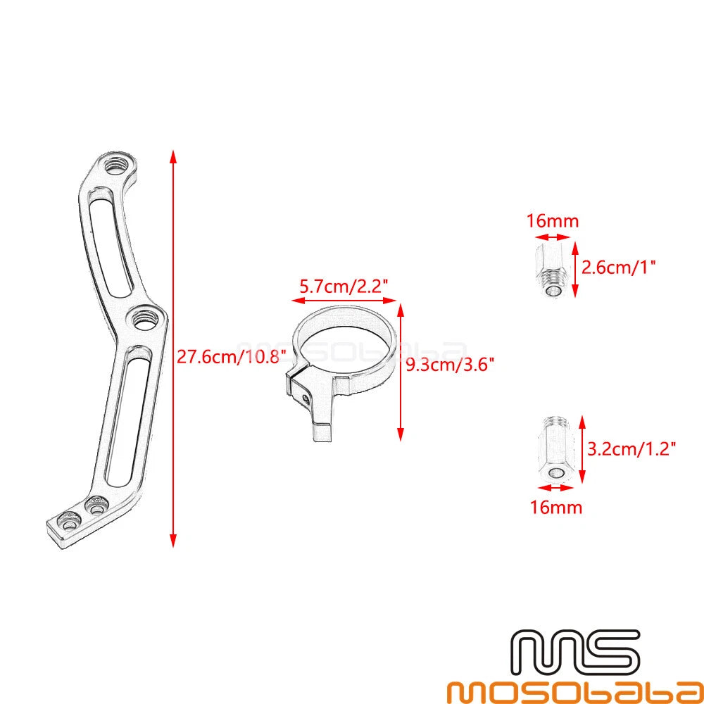Rear Shock Reservoir Mount Kit for Harley Touring Street Glide CVO (2014-2023)