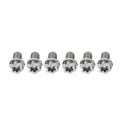 6pcs M6x35mm Titanium Torx Head Flange Screws for Motorcycle Bike Bicycle