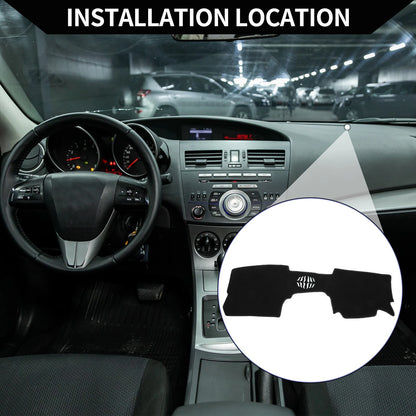 Dashboard Cover Mat for Mazda CX-30 2020-2024 Black Protector Pad 1 Set
