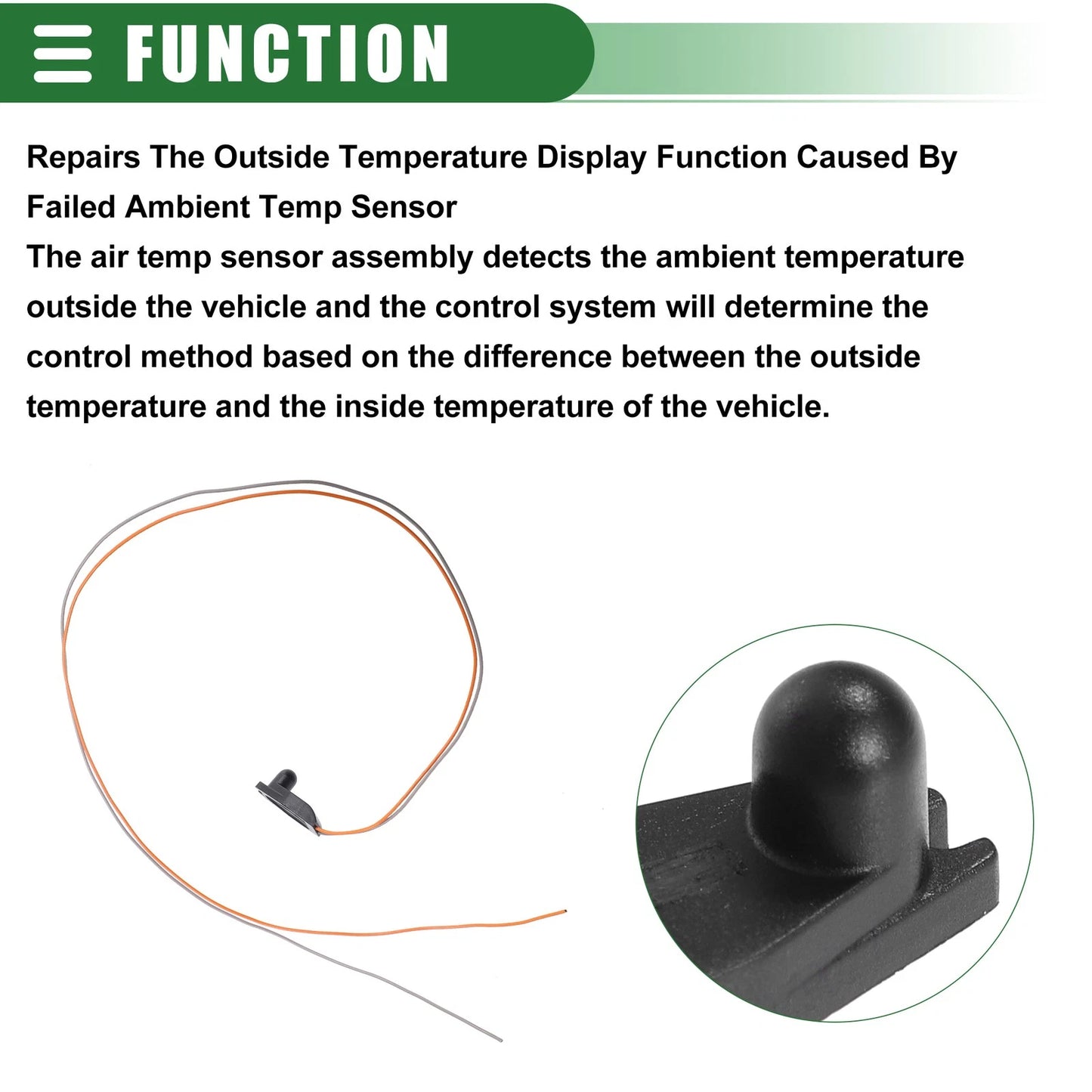 Ambient Air Temperature Sensor for Peugeot RCZ (2010-2015)
