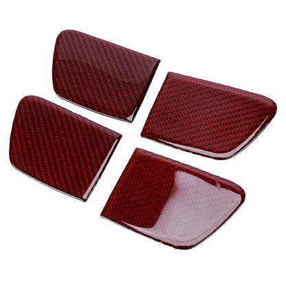 Red Carbon Fiber Interior Door Handle Shell Cover for Honda Accord (2014-2017)