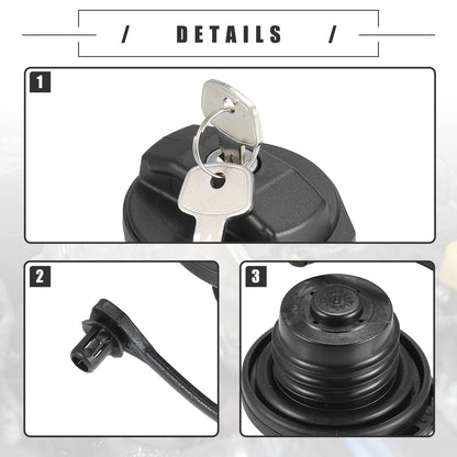 Fuel Tank Filler Cover w/ 2 Keys for Land Rover Defender (1999)