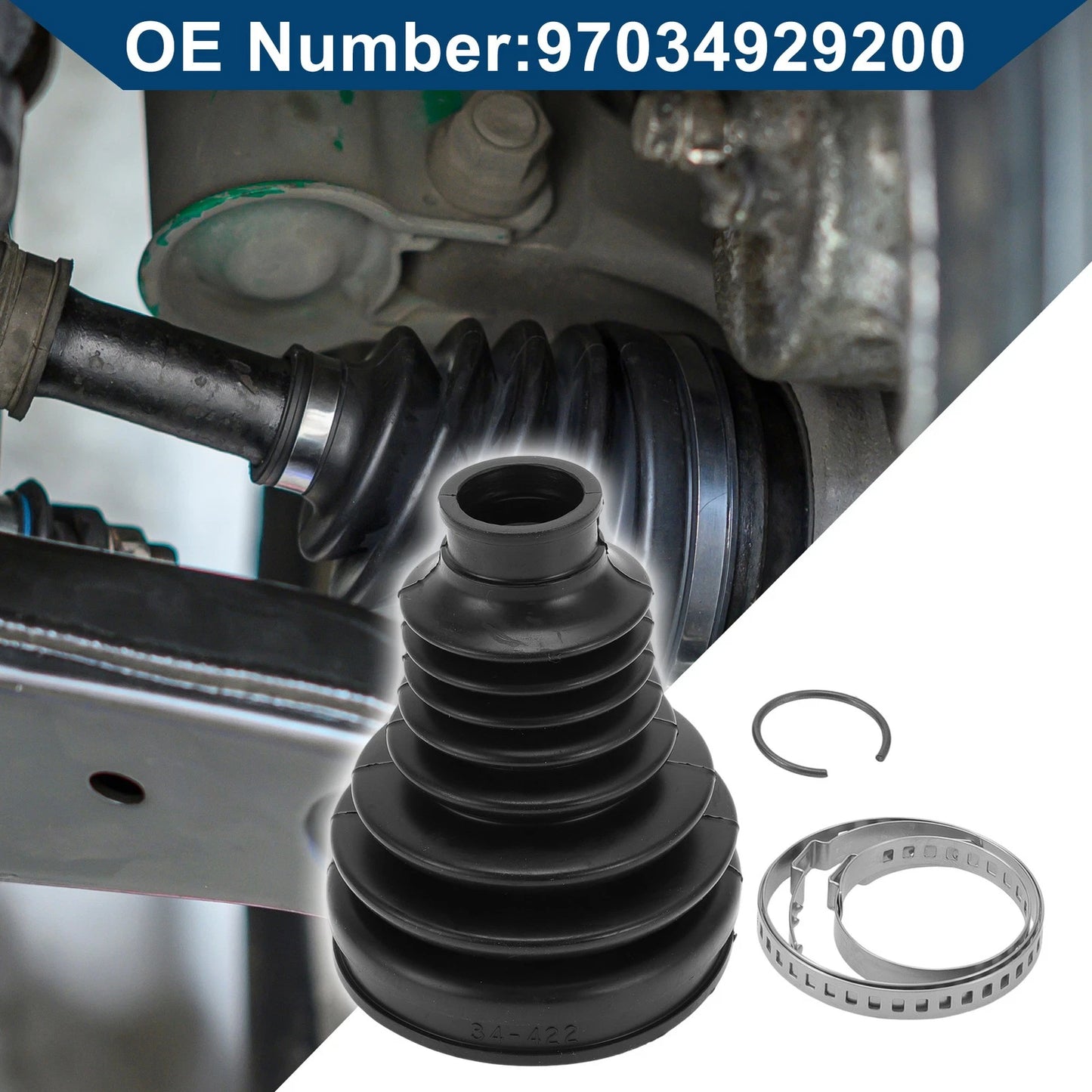Inner CV Joint Boot Kit with Clamps for Porsche Panamera (2011 - 2016)