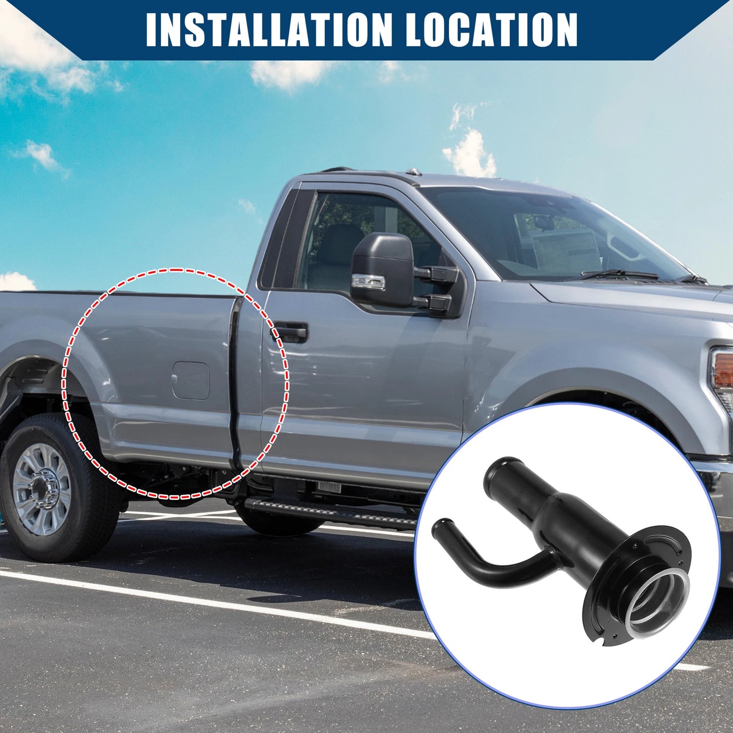 Fuel Filler Neck Hose for Ford F-350 (2005-2007)