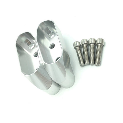 Front Handlebar Riser Mount Kit 1 Pair for BMW R1200RS (2015-2016) Silver