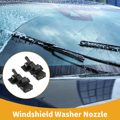 2 x Front Windshield Washer Nozzle Black for Toyota Auris (2012–2015)