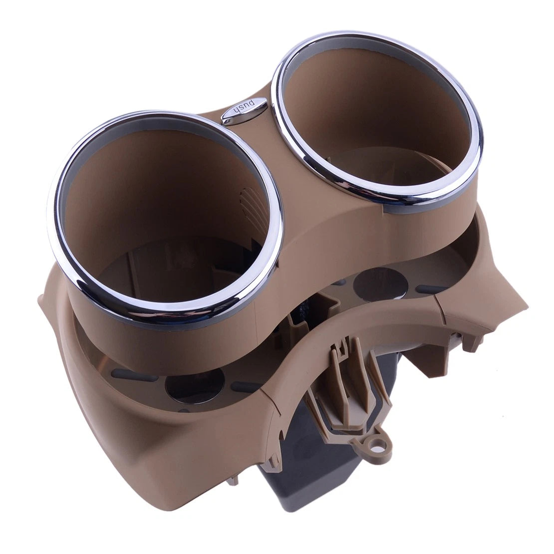 Beige Dual Drink Cup Holder Mount for Benz CLS500 CLS550 CLS63 CLS55 AMG (2005-2011)