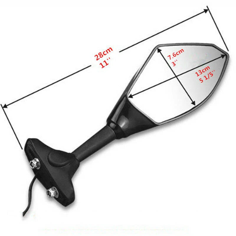 Rearview Mirrors LED Turn Lights for Honda CBR 600 F3 F4 (1995-2000)