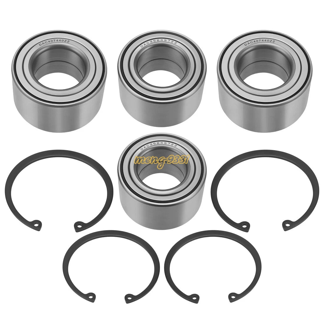 Front & Rear Wheel Bearings Ring Kit for Polaris Ranger 500 (2001–2022)
