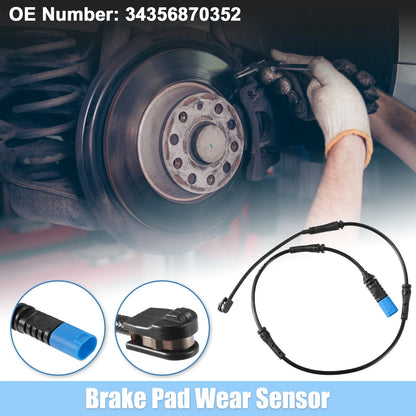 Rear Brake Pad Sensor for BMW X5 (2000-2006) - Plastic Rubber Black Blue 1 x