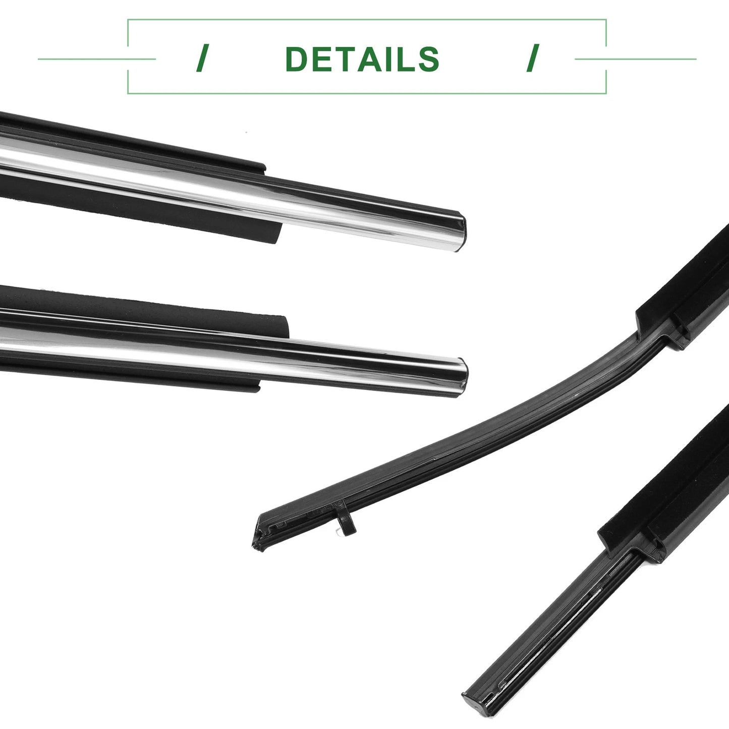 Front Left & Right Weatherstrip Window Seals for Toyota Camry (2012-2014)
