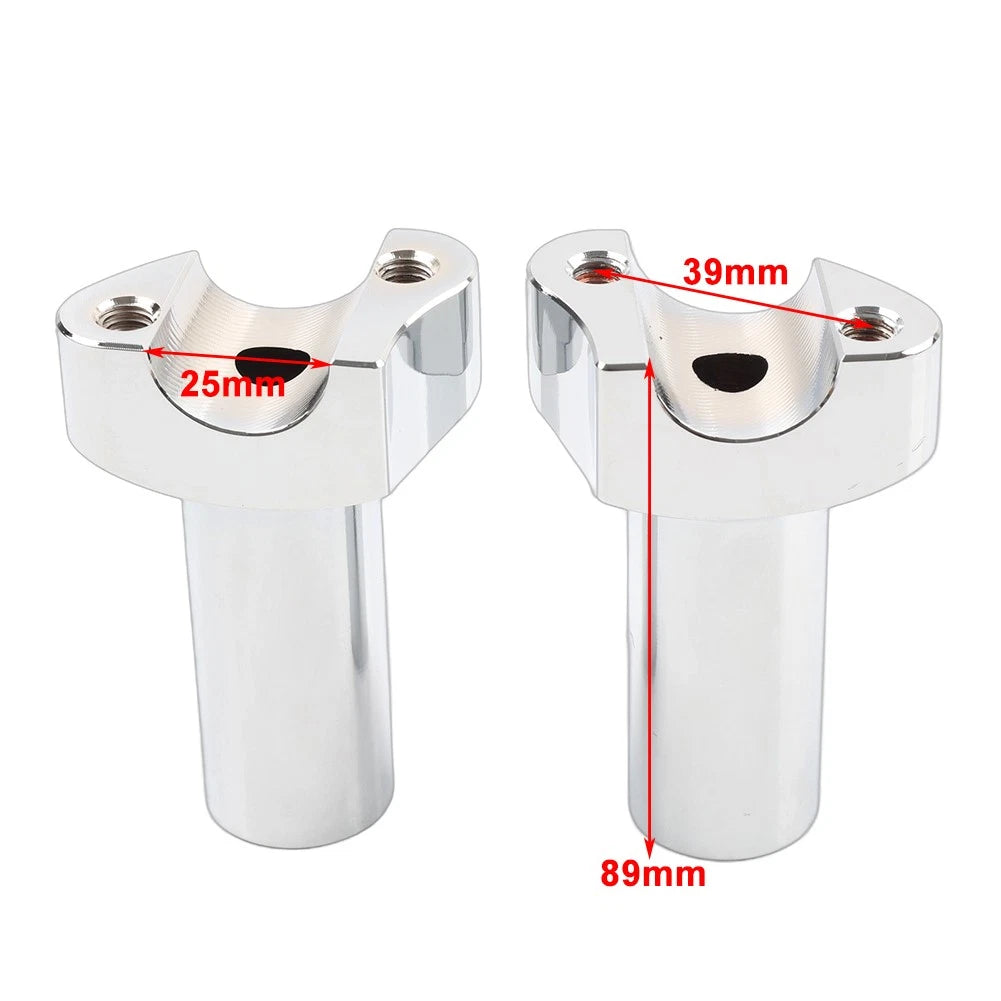 3.5" Straight Handlebar Risers for Harley Dyna Sportster Softail
