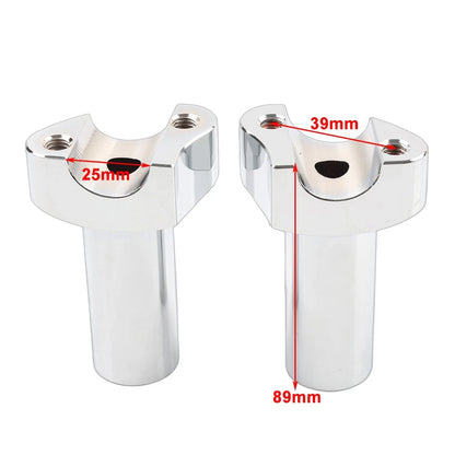 3.5" Straight Handlebar Risers for Harley Dyna Sportster Softail