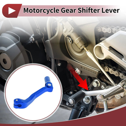Folding Gear Shifter Lever Blue Silver Tone for Kayo T2