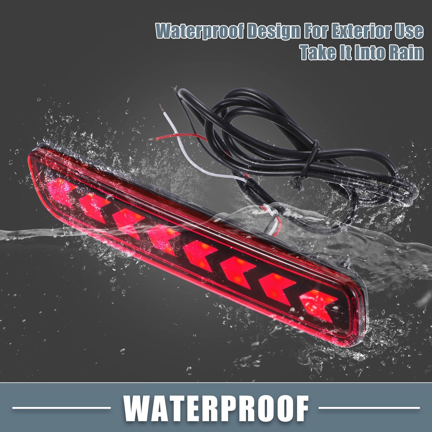 LED Rear Bumper Fog Tail Light Red Lens for Suzuki SX4 (2007-2014)