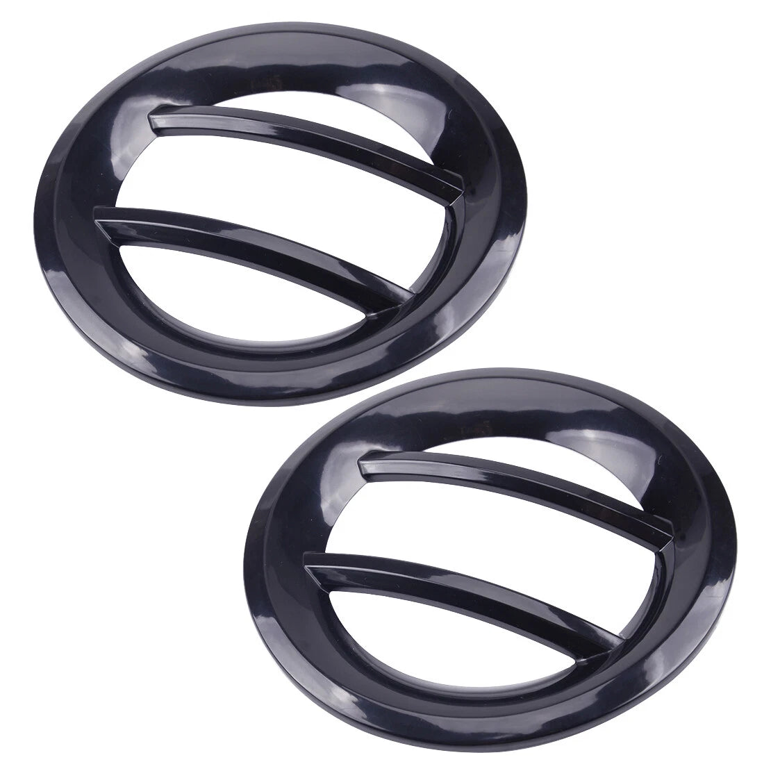 Black Front Fog Light Lamp Ring Cover for Jeep Renegade (2019-2020)
