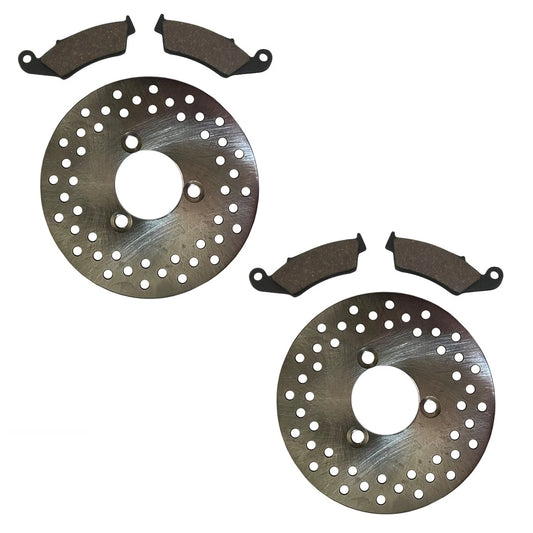 2 x Front Disc Rotors & Pads for Honda TRX700XX Sportrax (2008–2009)