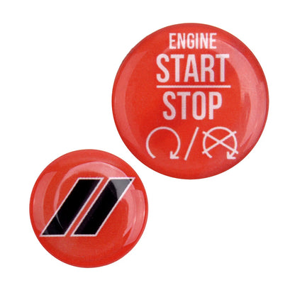 Engine Start Stop Button Tailgate Switch Cover for Dodge Charger (2010-2019)